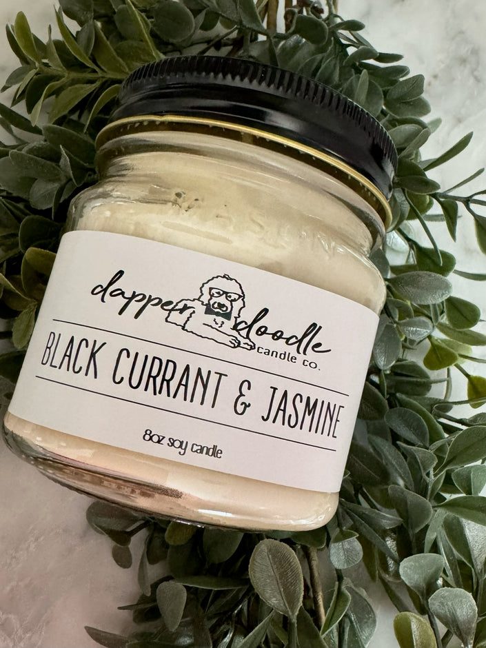 8 oz. Black Current & Jasmine Candle