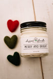 Merry and Bright 8oz Soy Candle